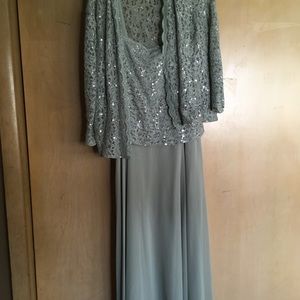 Mint green mid length